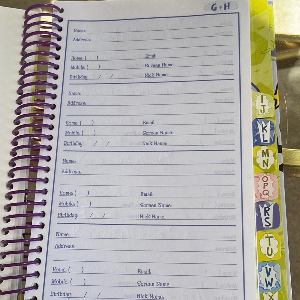 Fairly Odd Parents Address Book- rare